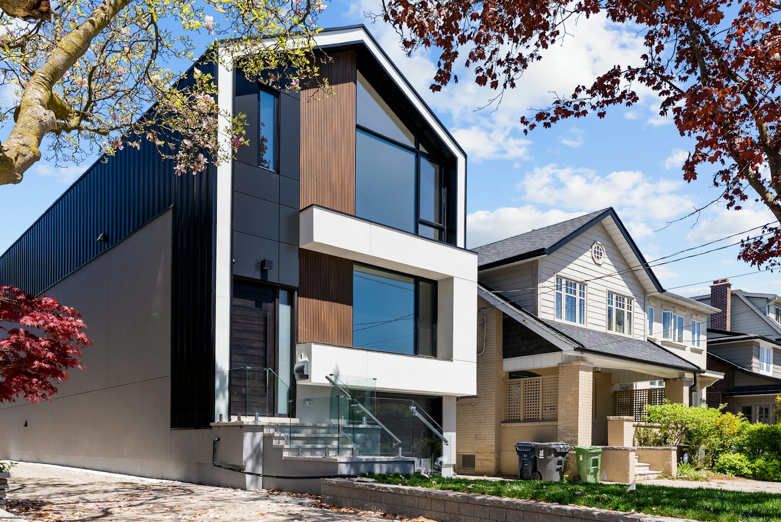 blue and white concrete building home